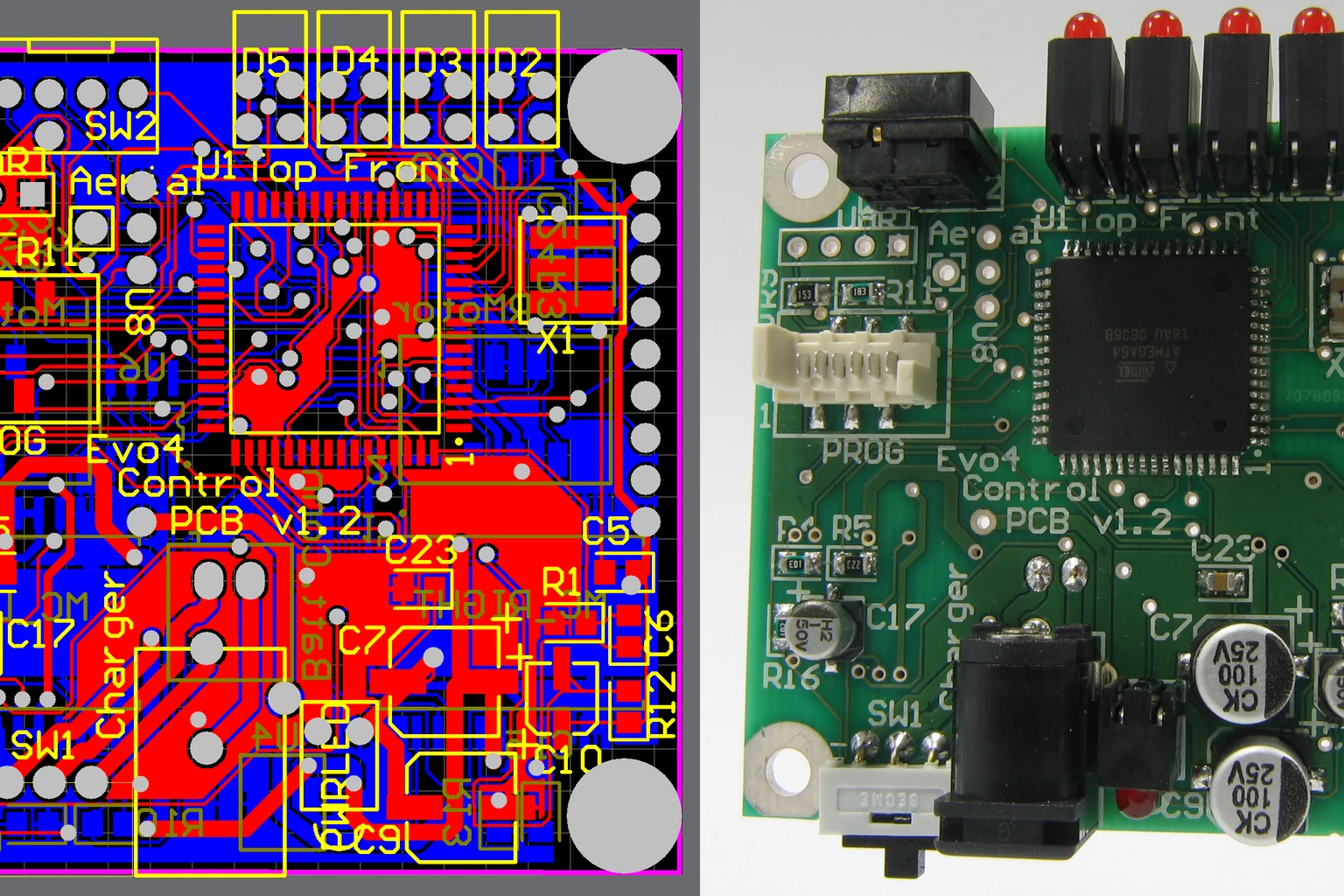 PCB 设计稿与实物参考设计